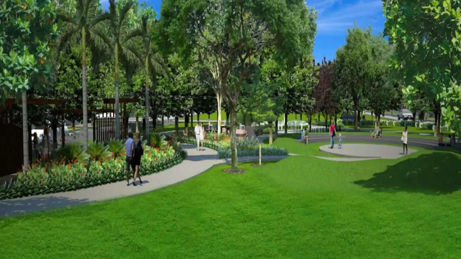 Adarsh Palm Acres Villas In Huttanahalli Bangalore Amphitheater
